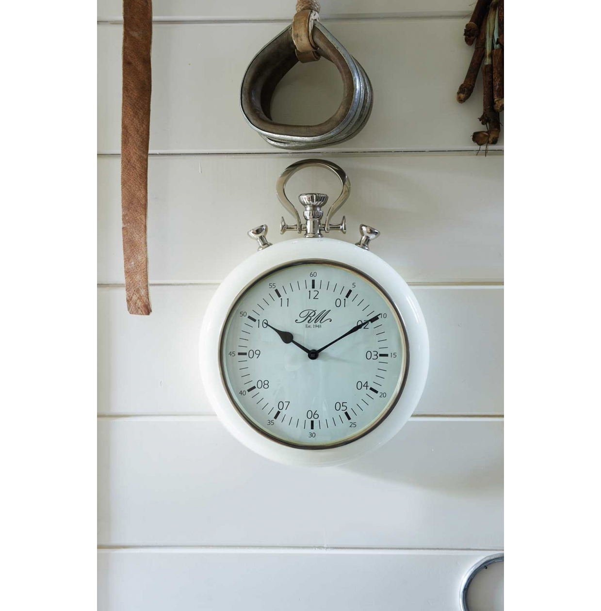Часы 1948 RM Clock white 210410 Riviera Maison НИДЕРЛАНДЫ