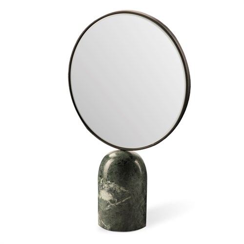 Зеркало настольное mirror round marble 300-300-132 Pols Potten НИДЕРЛАНДЫ