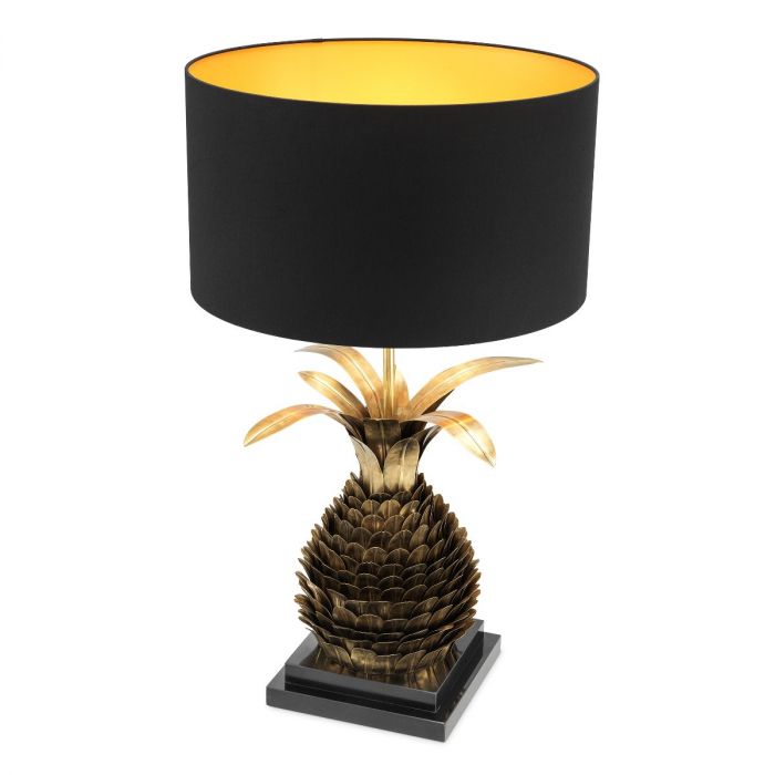 Настольная лампа Ananas vintage brass finish incl shade 114176 Eichholtz НИДЕРЛАНДЫ