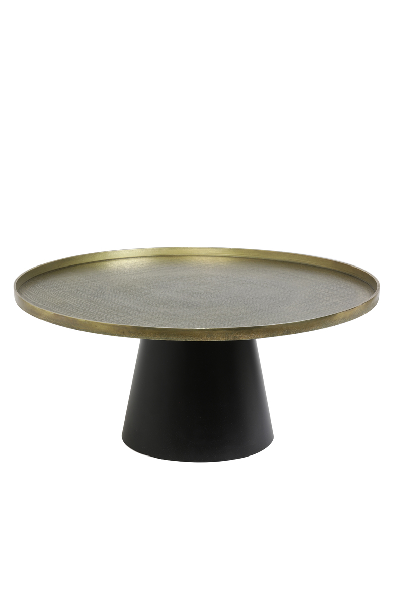 Кофейный столик Coffee table Ø75x35 cm POPETA antique bronze 6756818 Light & Living НИДЕРЛАНДЫ