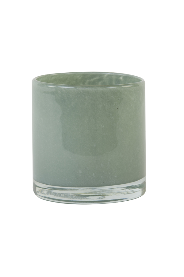 Подсвечник Tealight Ø10x10 cm BONITO glass mint green 7750280 Light & Living НИДЕРЛАНДЫ