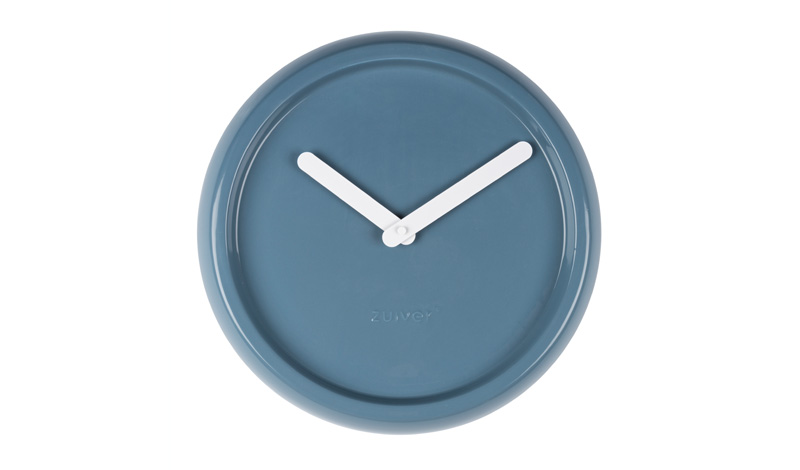 Часы настенные CLOCK CERAMIC TIME BLUE 8500023 Zuiver НИДЕРЛАНДЫ