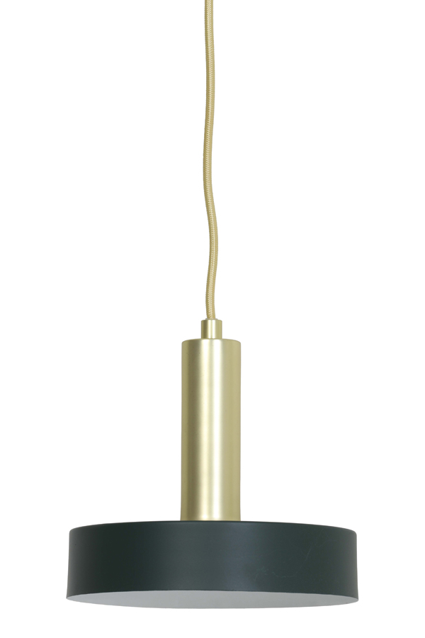 Подвесной светильник Hanging lamp Ø20x5 cm BOSAC dark green-gold 2928478 Light & Living НИДЕРЛАНДЫ