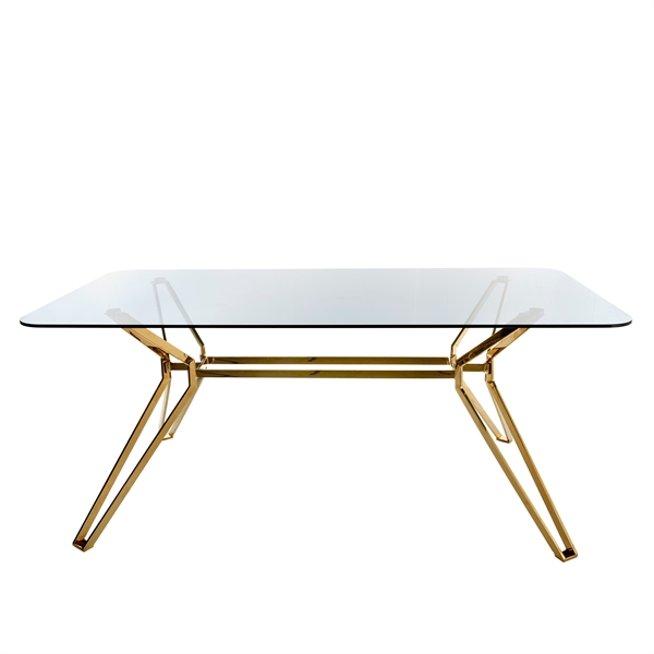 Стол Table rectangular gold & glass Pols Potten НИДЕРЛАНДЫ