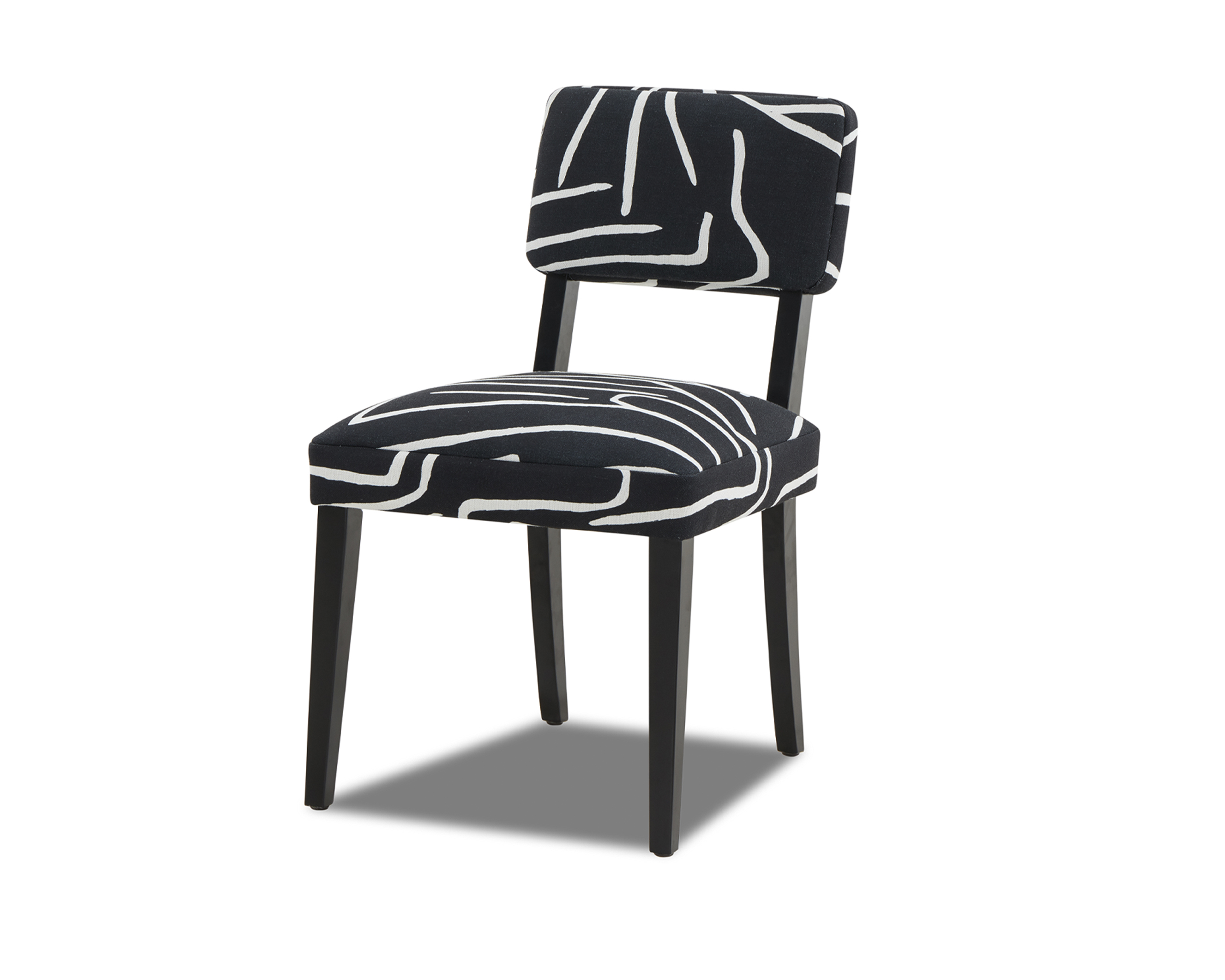 Обеденный стул ALFAMA DINING CHAIR – TRIBE BLACK & WHITE BH-DCH-310 Liang & Eimil ВЕЛИКОБРИТАНИЯ