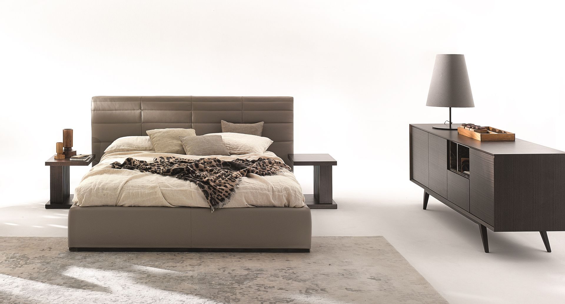 Кровать GRANDANGOLO 2.0 Leather Ditre Italia ИТАЛИЯ