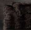 Покрывало меховое EXOTIC FAUX FUR OVERSIZED BED THROW - RUSSIAN BLACK MINK Restoration Hardware США