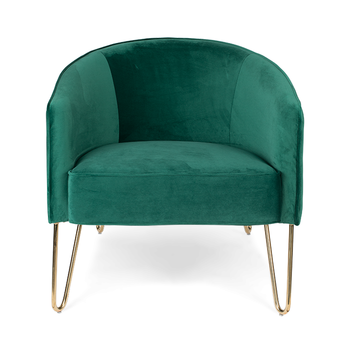 green lounge chair