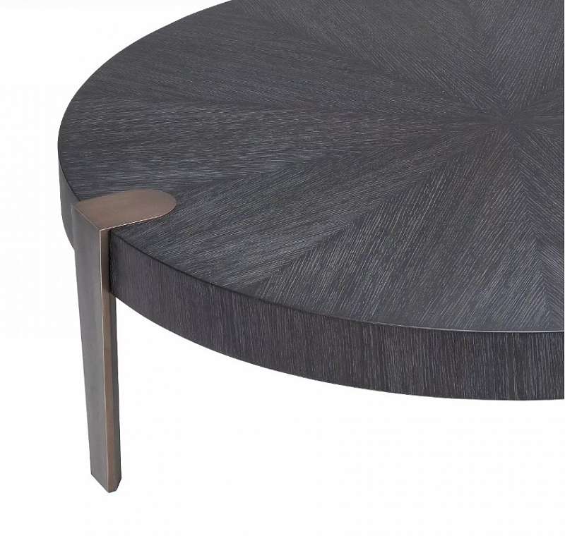 Кофейный столик Oxnard charcoal grey oak veneer 114532 SLB20 Eichholtz НИДЕРЛАНДЫ