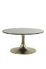 6765481 Coffee table Ø76x36 cm RICKERD green marble+antique bronze Light & Living НИДЕРЛАНДЫ
