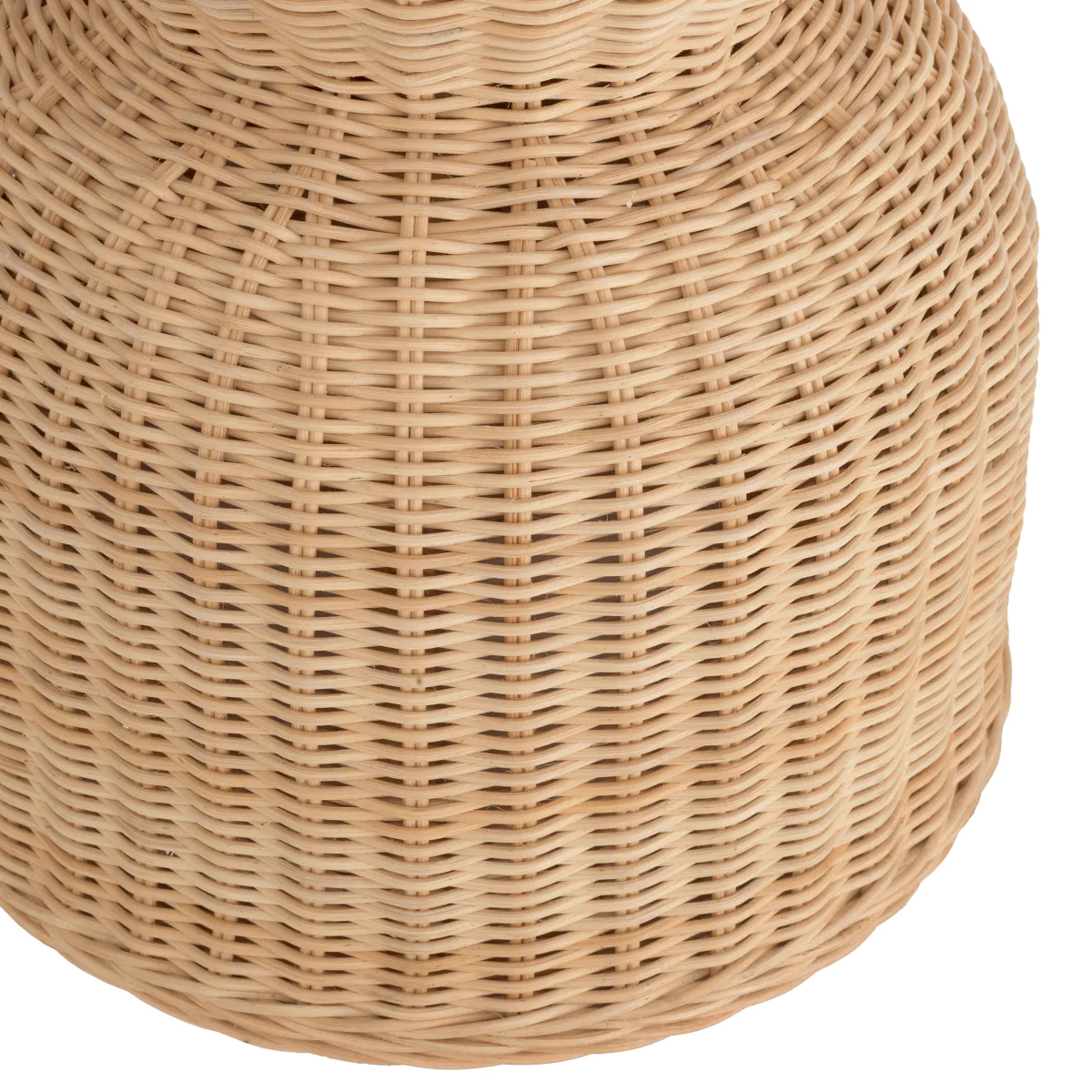 Приставной столик Tiago natural rattan incl glass top Eichholtz НИДЕРЛАНДЫ