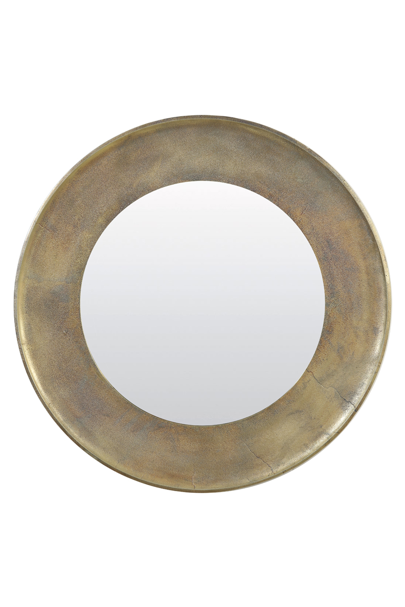 Зеркало Ø88x5 cm SANA antique bronze 7312618 Light & Living НИДЕРЛАНДЫ