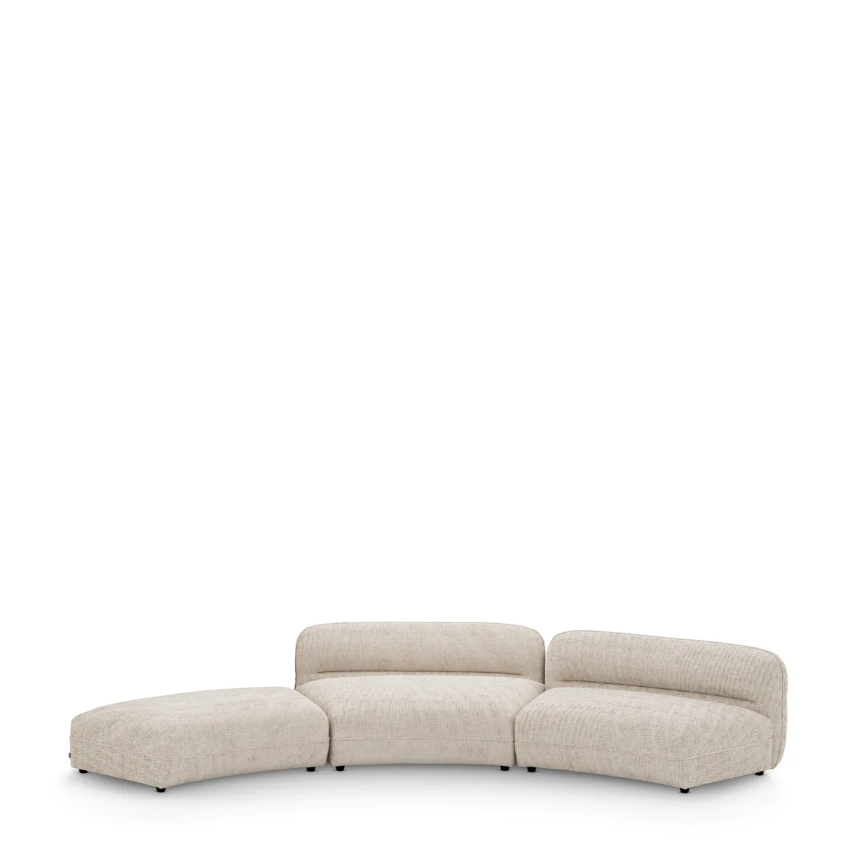 Оттоманка для модульного дивана Grand Avenue creststone beige - Ottoman Eichholtz НИДЕРЛАНДЫ