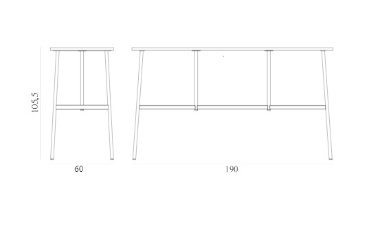 Барный стол UNION Bar Table 190 x 60 cm x H105,5 cm Normann Copenhagen ДАНИЯ