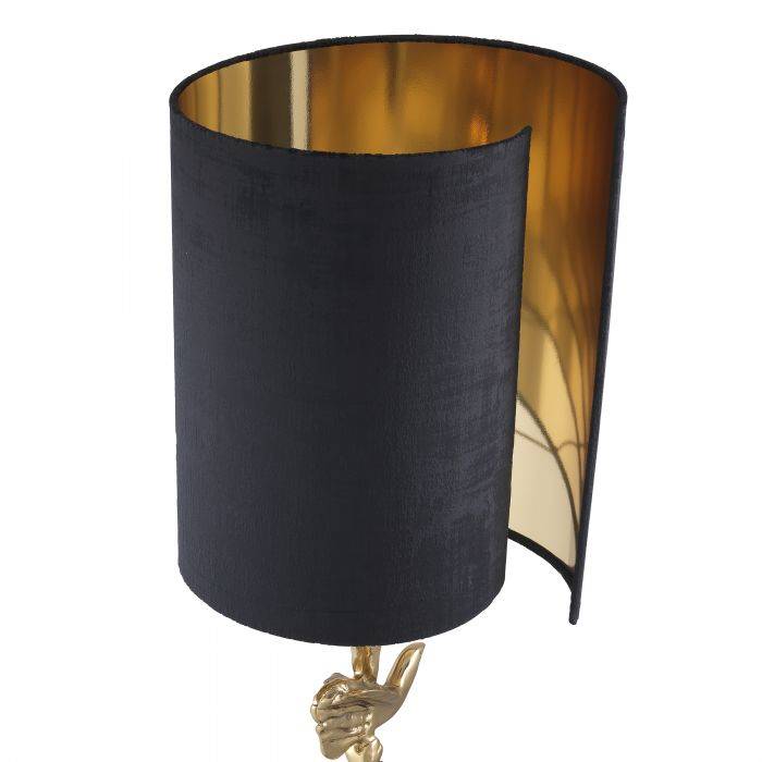Настольная лампа Aras polished brass incl shade 114242 Eichholtz НИДЕРЛАНДЫ