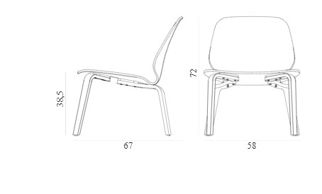 Кресло MY CHAIR LOUNGE FRONT UPHOLSTERY Normann Copenhagen ДАНИЯ