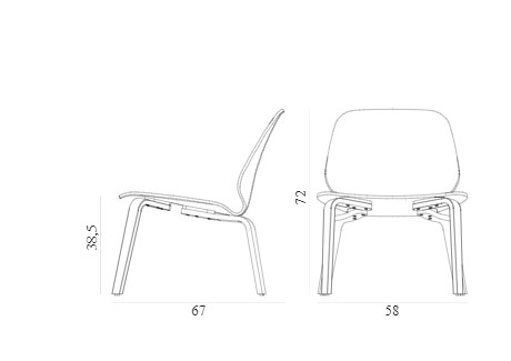 Кресло MY CHAIR LOUNGE Normann Copenhagen ДАНИЯ