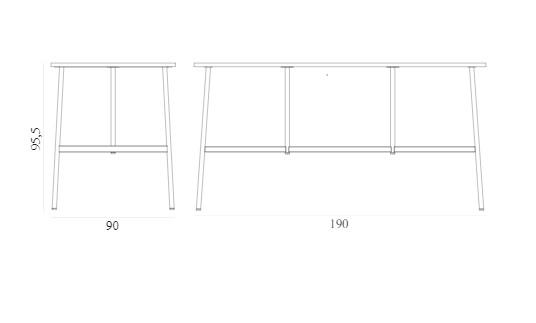 Барный стол UNION Bar Table 190 x 90 cm x H95,5 cm Normann Copenhagen ДАНИЯ
