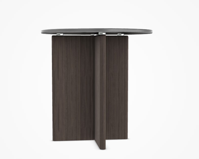 Кофейный столик Polyura W48 D48 H44 Grey Wood, Bronzed Glass Ditre Italia ИТАЛИЯ