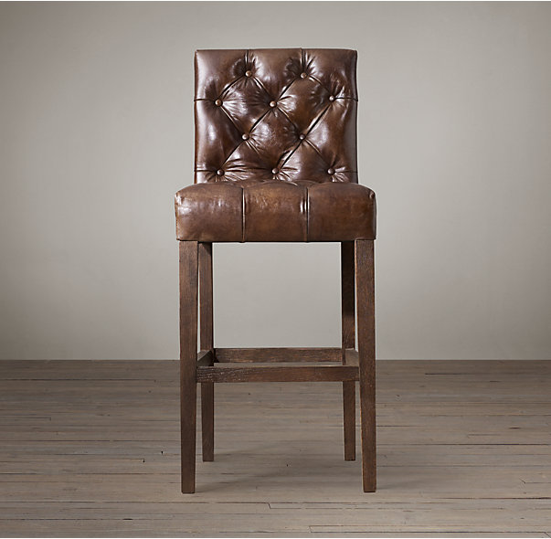 Барный стул кожаный BENNETT PARSONS Restoration Hardware США