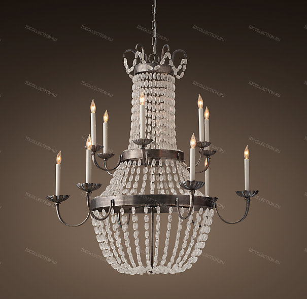 Люстра MARCHÉ FRENCH EMPIRE GLASS TWO-TIER Restoration Hardware США
