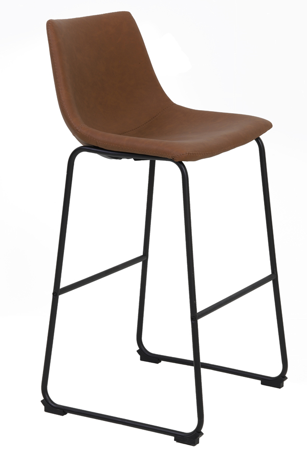 Барный стул JEDDO brown-black 47x46x49 cm 6724483 Light & Living НИДЕРЛАНДЫ