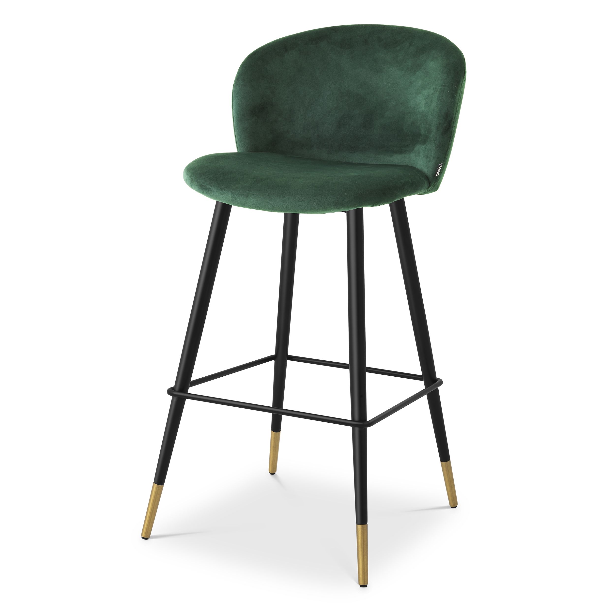 Барный стул Volante  dark green velvet 115733 Eichholtz НИДЕРЛАНДЫ