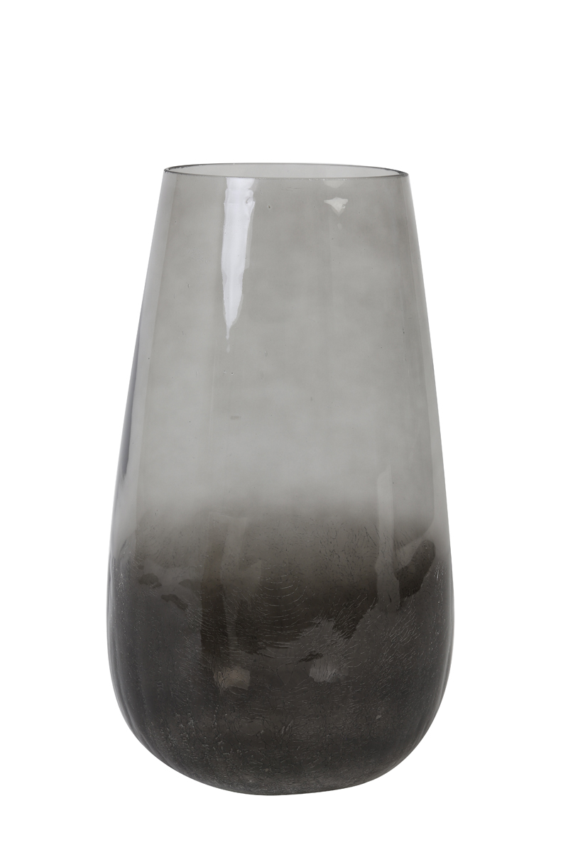 Ваза Vase Ø23x41 cm PERLY glass smoke grey 7721927 Light & Living НИДЕРЛАНДЫ