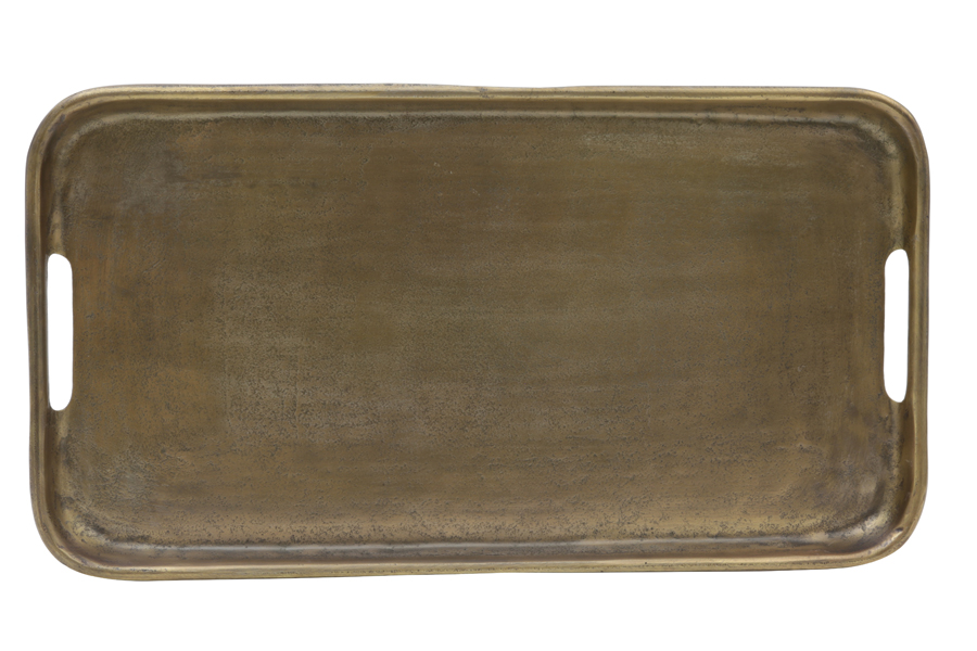Поднос Tray 54x30 cm AKROVO antique bronze 6409218 Light & Living НИДЕРЛАНДЫ