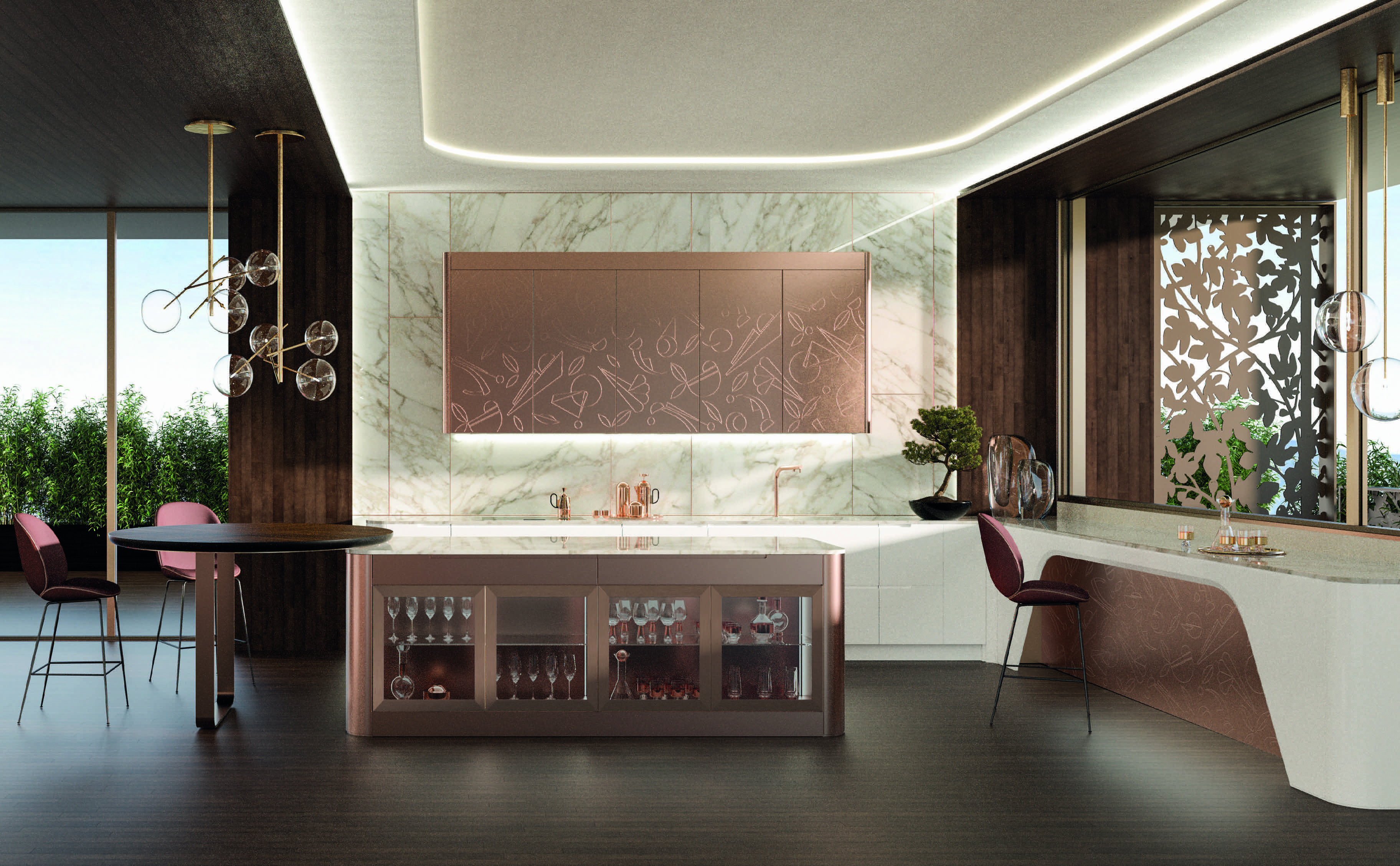 Кухонный гарнитур арт-деко