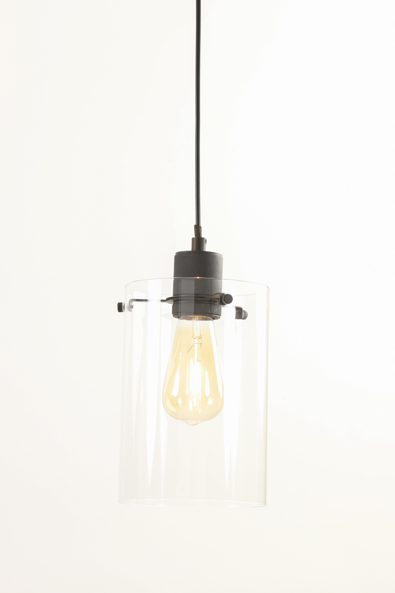 Подвесной светильник Hanging lamp Ø15x22 cm VANCOUVER matt black 3049512 Light & Living НИДЕРЛАНДЫ