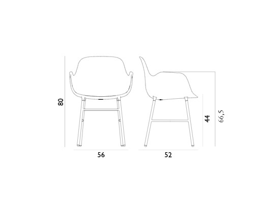 Стул FORM ARMCHAIR STEEL Normann Copenhagen ДАНИЯ