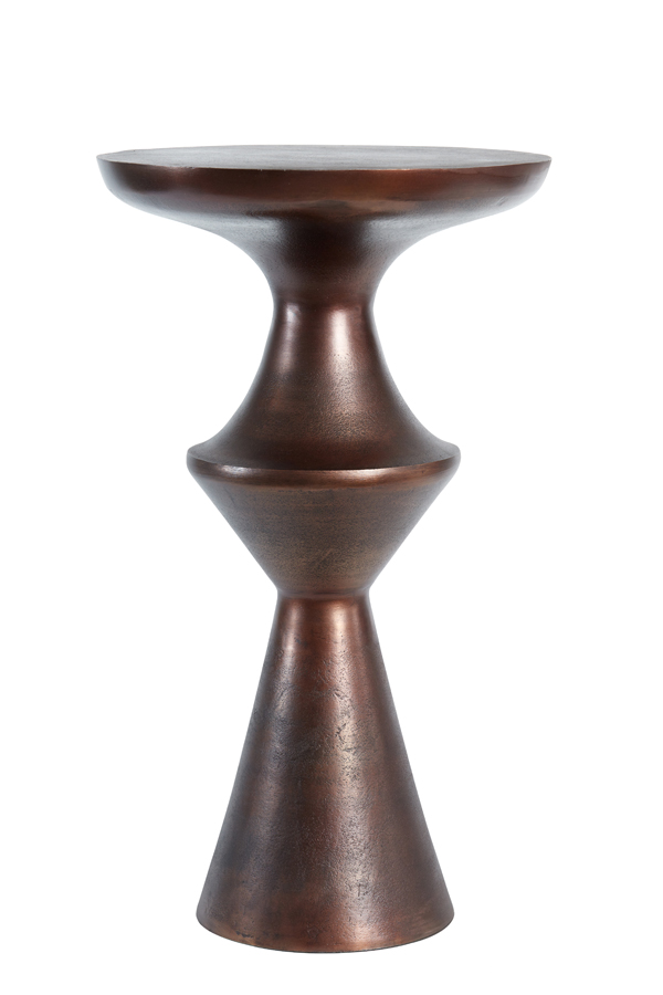Приставной столик Side table 37,5x14x63,5 cm LOBOC antique copper 6778610 Light & Living НИДЕРЛАНДЫ