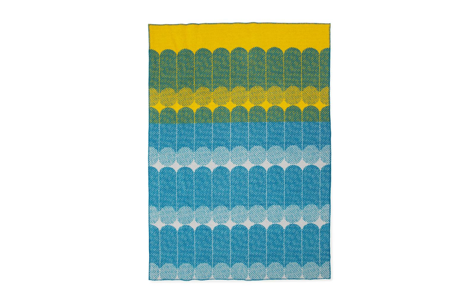 Покрывало Ekko Throw Blanket Yellow/Dusty Blue Normann Copenhagen ДАНИЯ