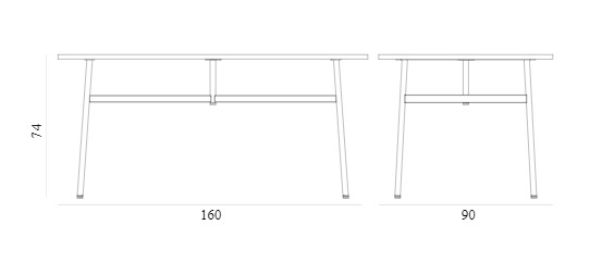 Стол UNION 160 x 90 cm Normann Copenhagen ДАНИЯ