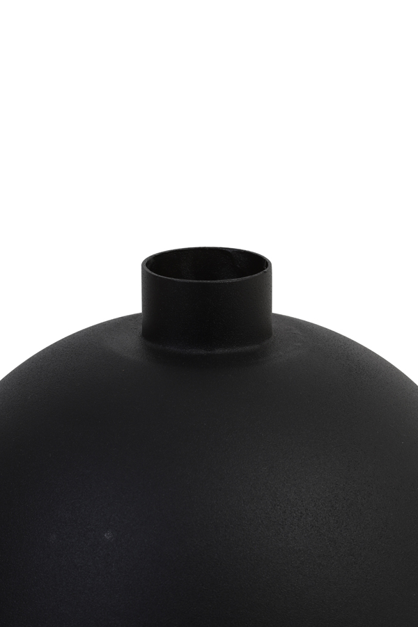 Ваза Vase deco Ø30x42 cm BINCO matt black 5960812 Light & Living НИДЕРЛАНДЫ