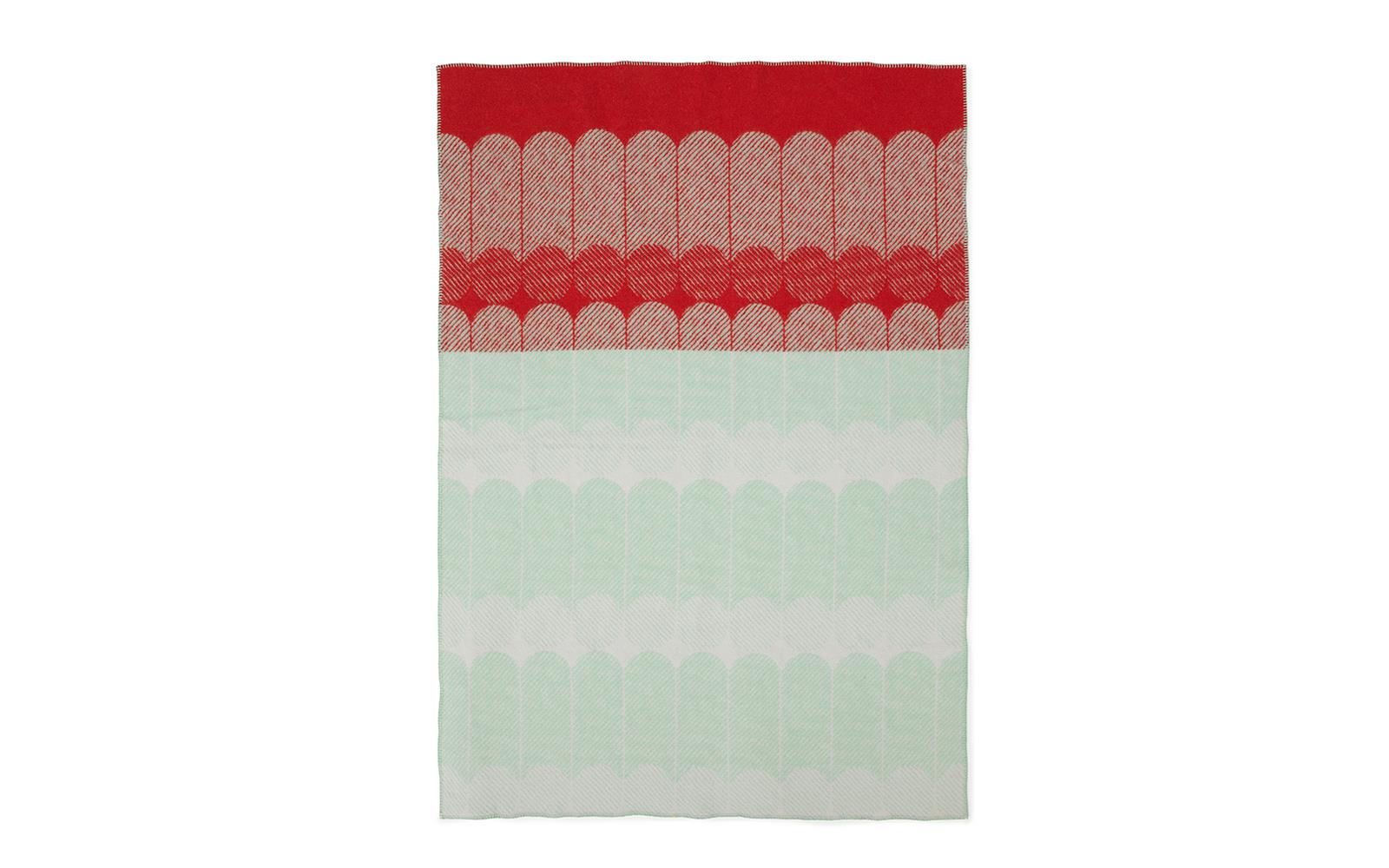 Покрывало Ekko Throw Blanket Raspberry/Mint Normann Copenhagen ДАНИЯ