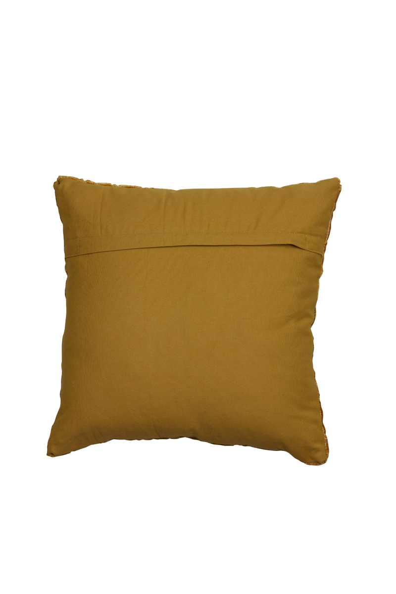 Подушка декоративная Cushion 45x45 cm HARPY ocher yellow 6856090 Light & Living НИДЕРЛАНДЫ