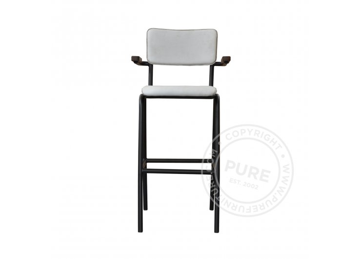 Барный стул SCHOOL CHAIR WITH ARMS Pure Furniture НИДЕРЛАНДЫ