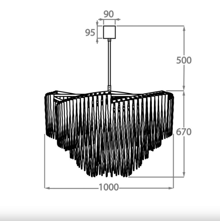 Люстра ICE CHANDELIER TWO TIER BELLA FIGURA ВЕЛИКОБРИТАНИЯ