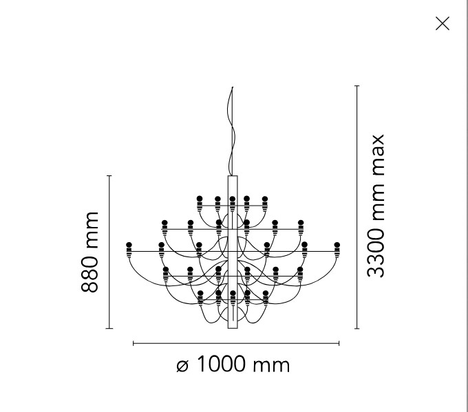 Светильник 2097/50 (clear bulbs) Flos ИТАЛИЯ