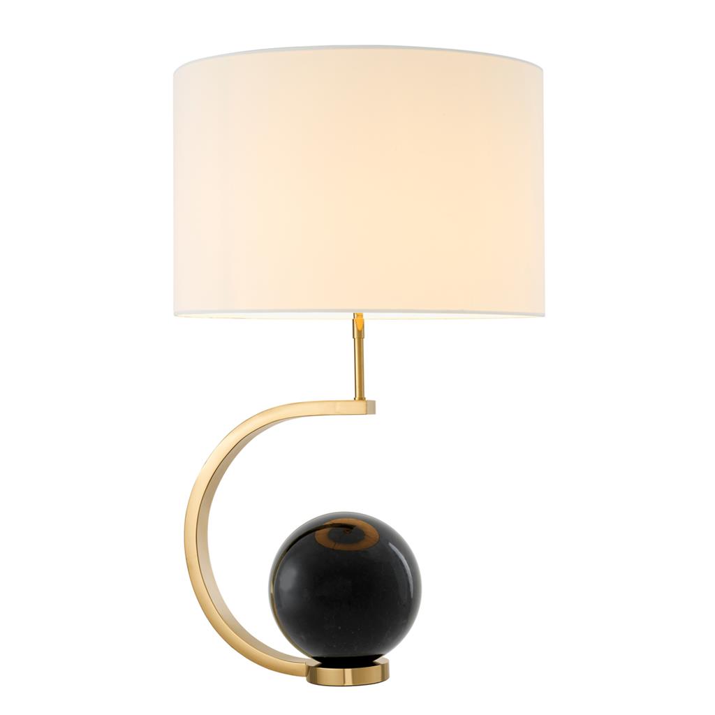 Настольная лампа Table Lamp Luigi gold finish incl white shade 111037 Eichholtz НИДЕРЛАНДЫ