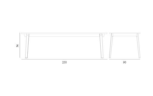 Стол SLICE LINOLEUM 90 x 250 cm Normann Copenhagen ДАНИЯ