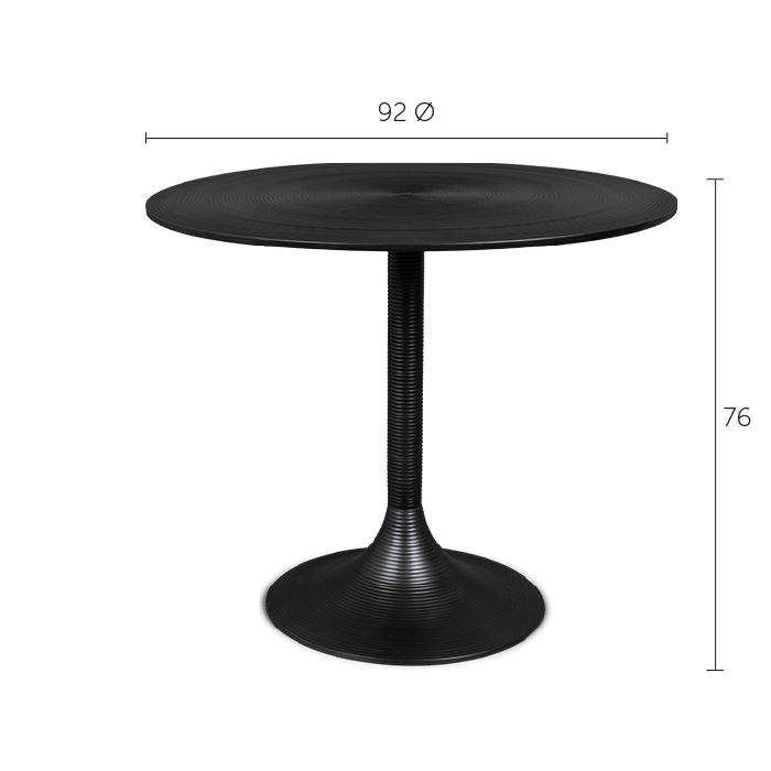 Кофейный столик Hypnotising Round BM23021 coffee table black Bold Monkey НИДЕРЛАНДЫ