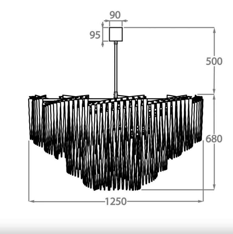 Люстра ICE CHANDELIER TWO TIER BELLA FIGURA ВЕЛИКОБРИТАНИЯ