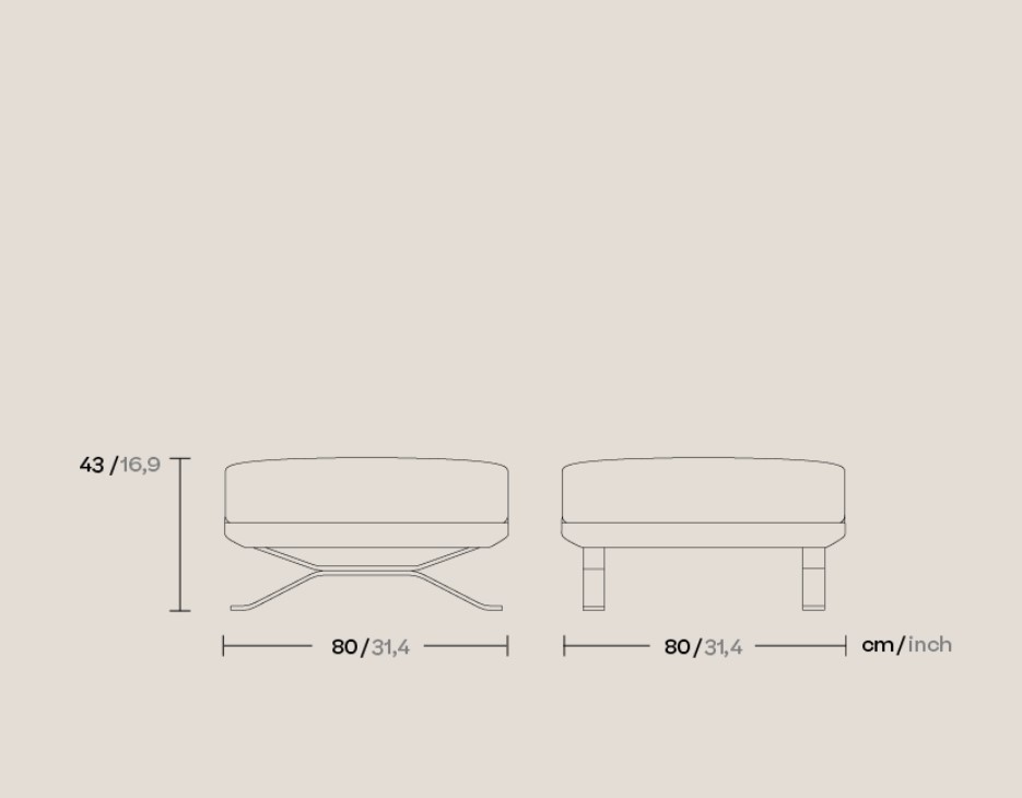 Пуф Boma Bench 1 Seater KS2500800 Kettal ИСПАНИЯ