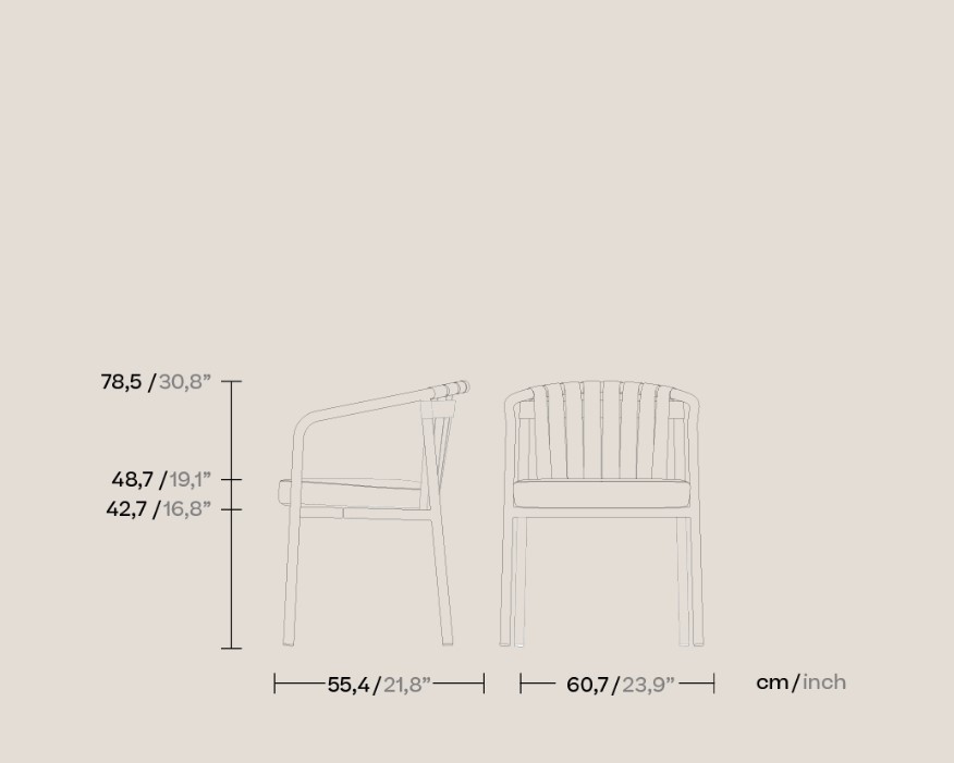 Обеденный стул Arc KSA500100 Kettal ИСПАНИЯ