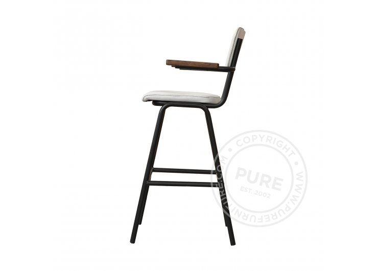 Барный стул SCHOOLCHAIR W. ARMS Pure Furniture НИДЕРЛАНДЫ