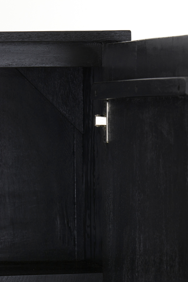 Шкаф Cabinet 120x40x180 cm ABAGE wood black 6778912 Light & Living НИДЕРЛАНДЫ