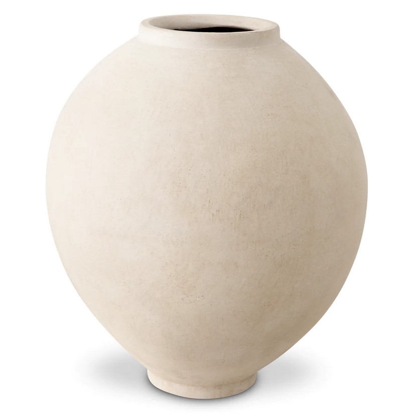 Ваза Moon Jar sandstone finish Eichholtz